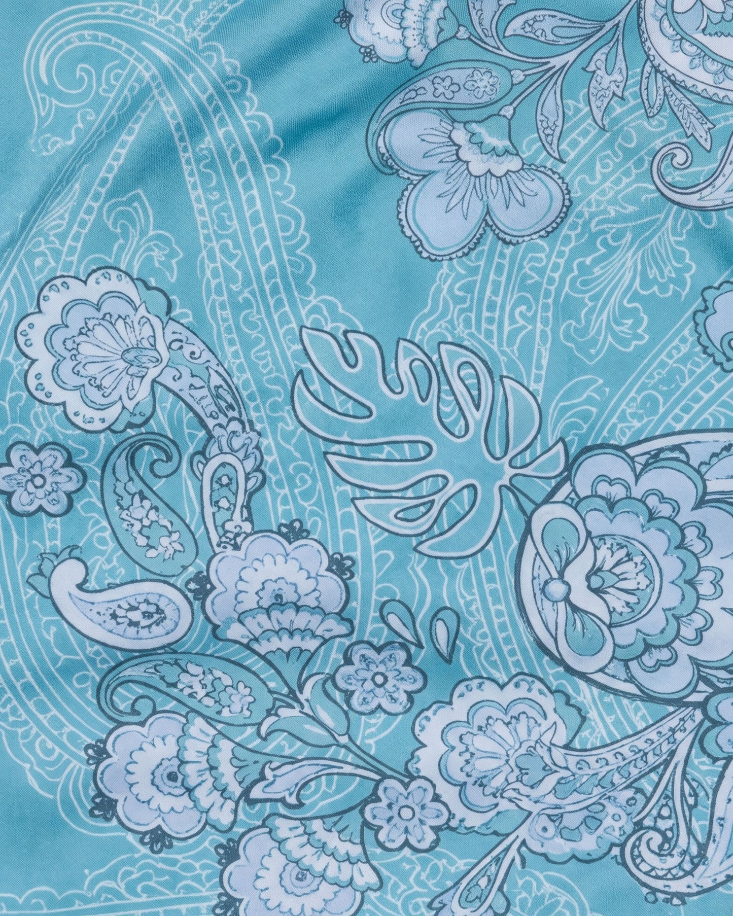 BONITA PAISLEY EXPLOSION TEAL WOMENS BIKINI BOTTOM