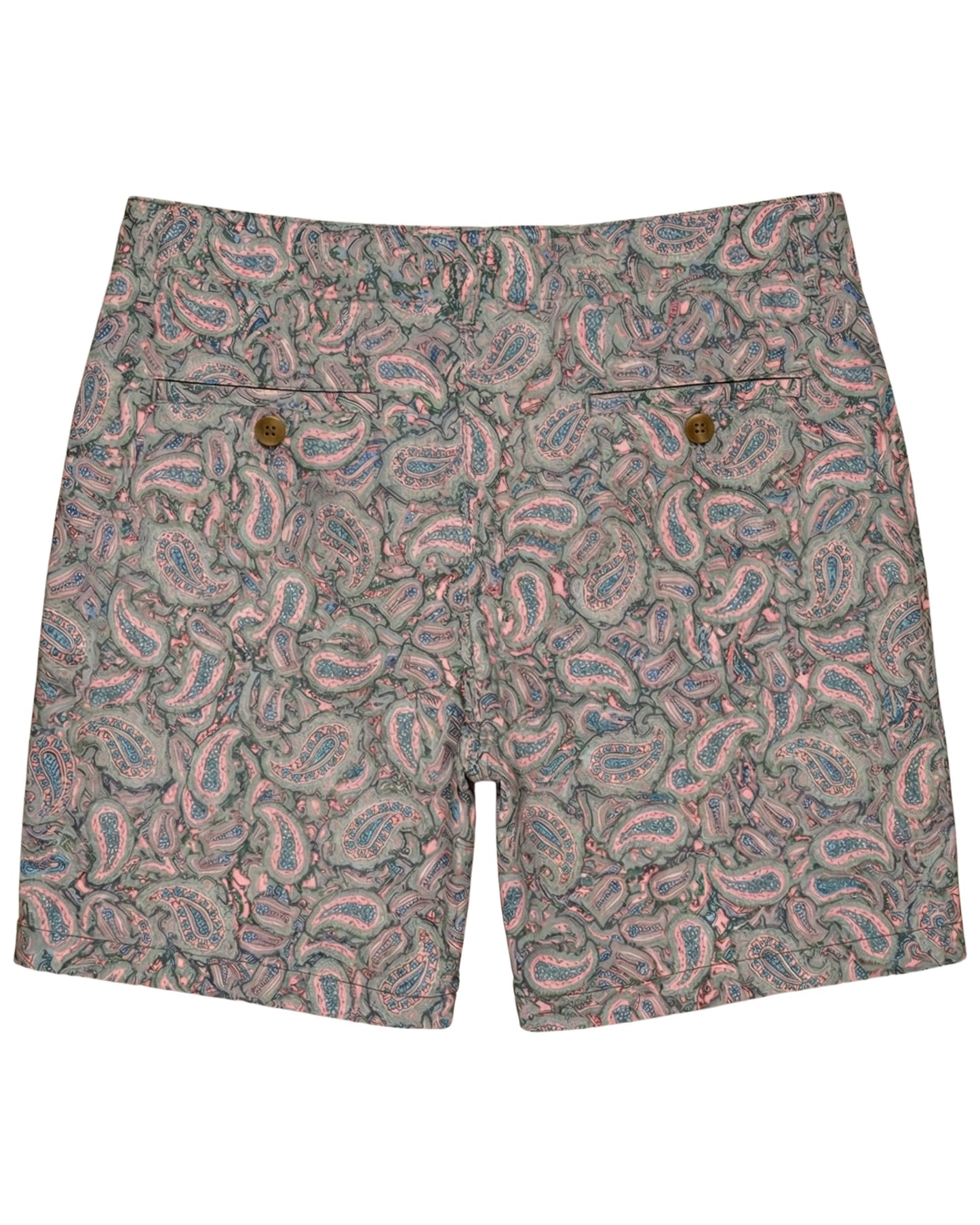 JOHN PAISLEY PILE CORAL MENS FLAT FRONT SHORT