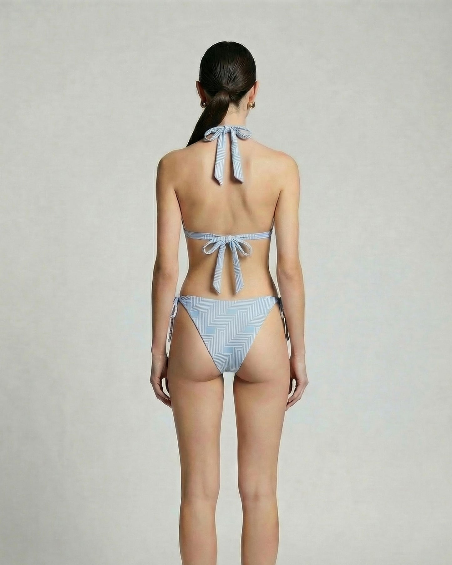 SAMARA INTER TWINE BLUE WOMENS BIKINI BOTTOM