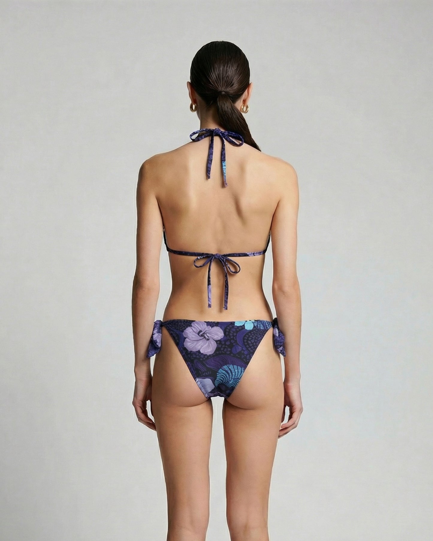 SAMARA TROPICAL FANTASY NAVY WOMENS BIKINI BOTTOM