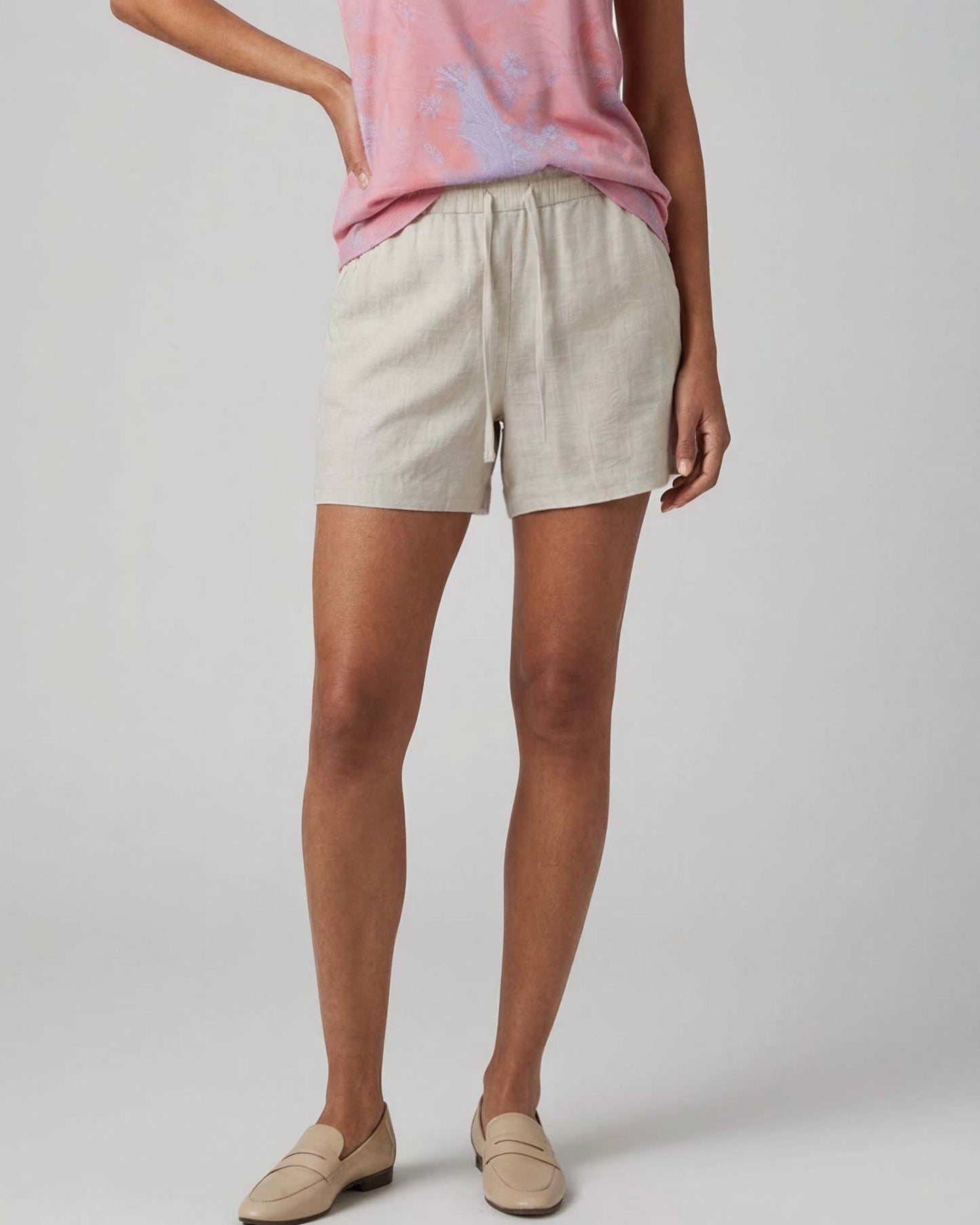 LEANNE NATURAL WOMENS DRAWSTRING SHORT