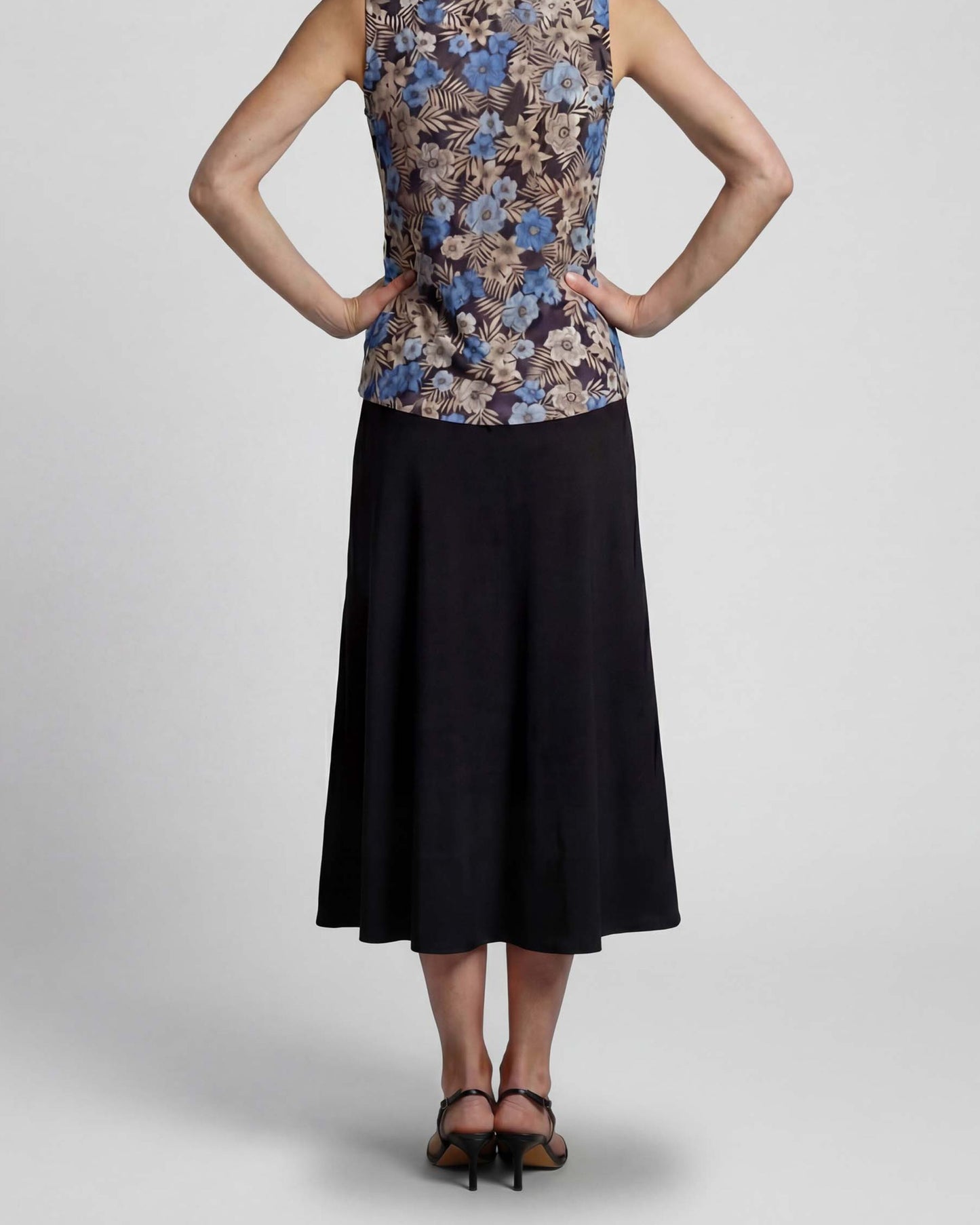 MARNI BLACK WOMENS MIDI SKIRT