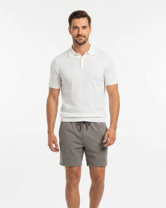 SILUS INTERLOCK-SHORTS – SALBEI