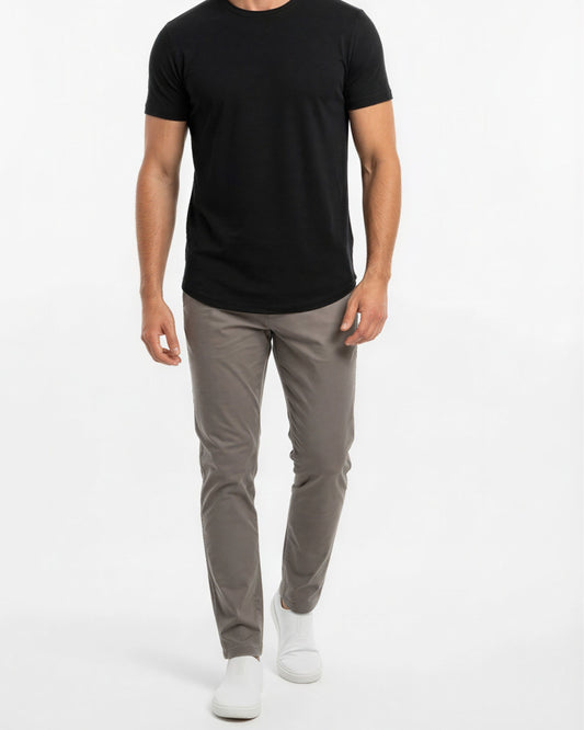 PAXTON TAILORED WOOL PANT - LIMESTONE
