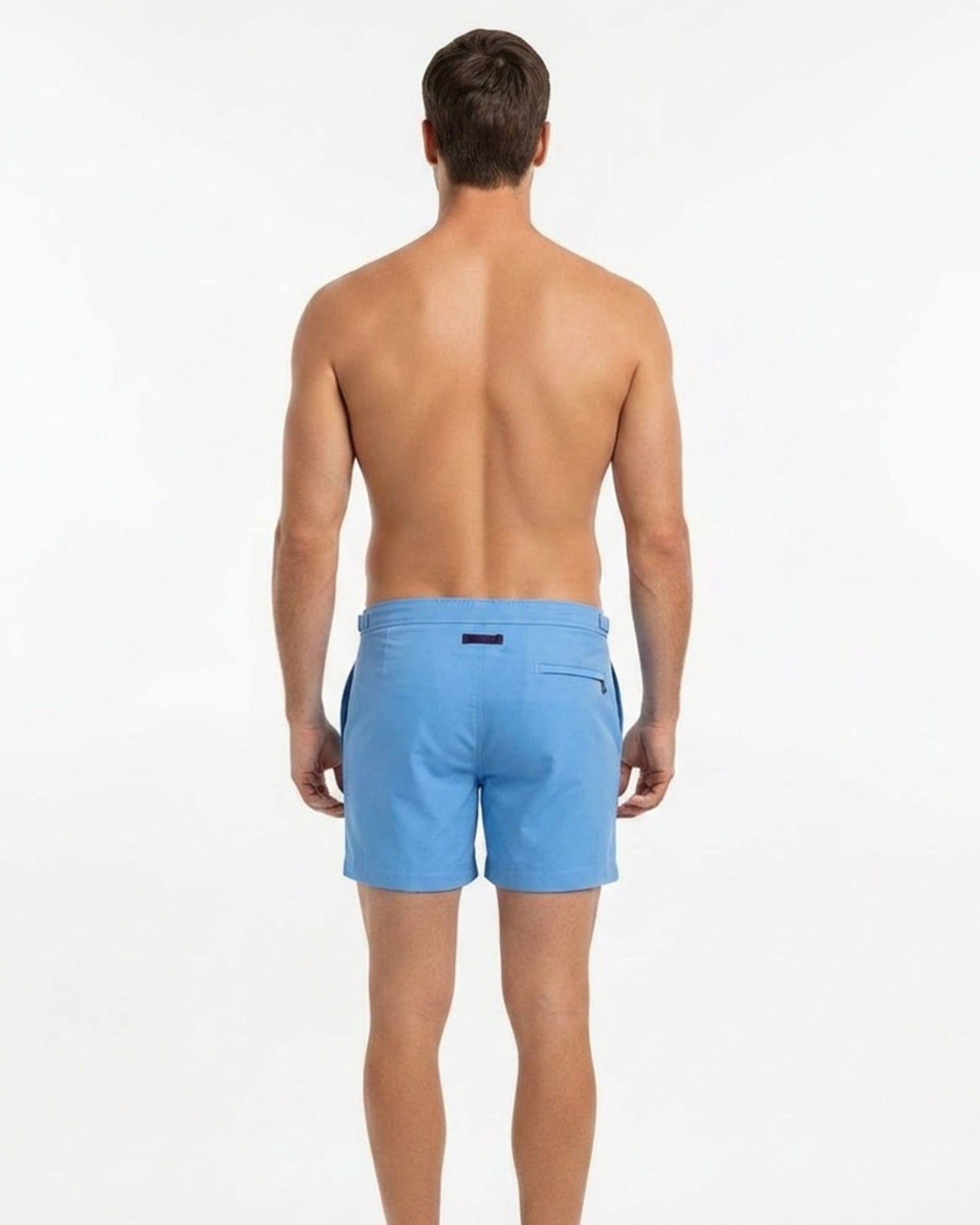 NEPTUNE OXFORD TAILORED SWIM SHORT - BLUE