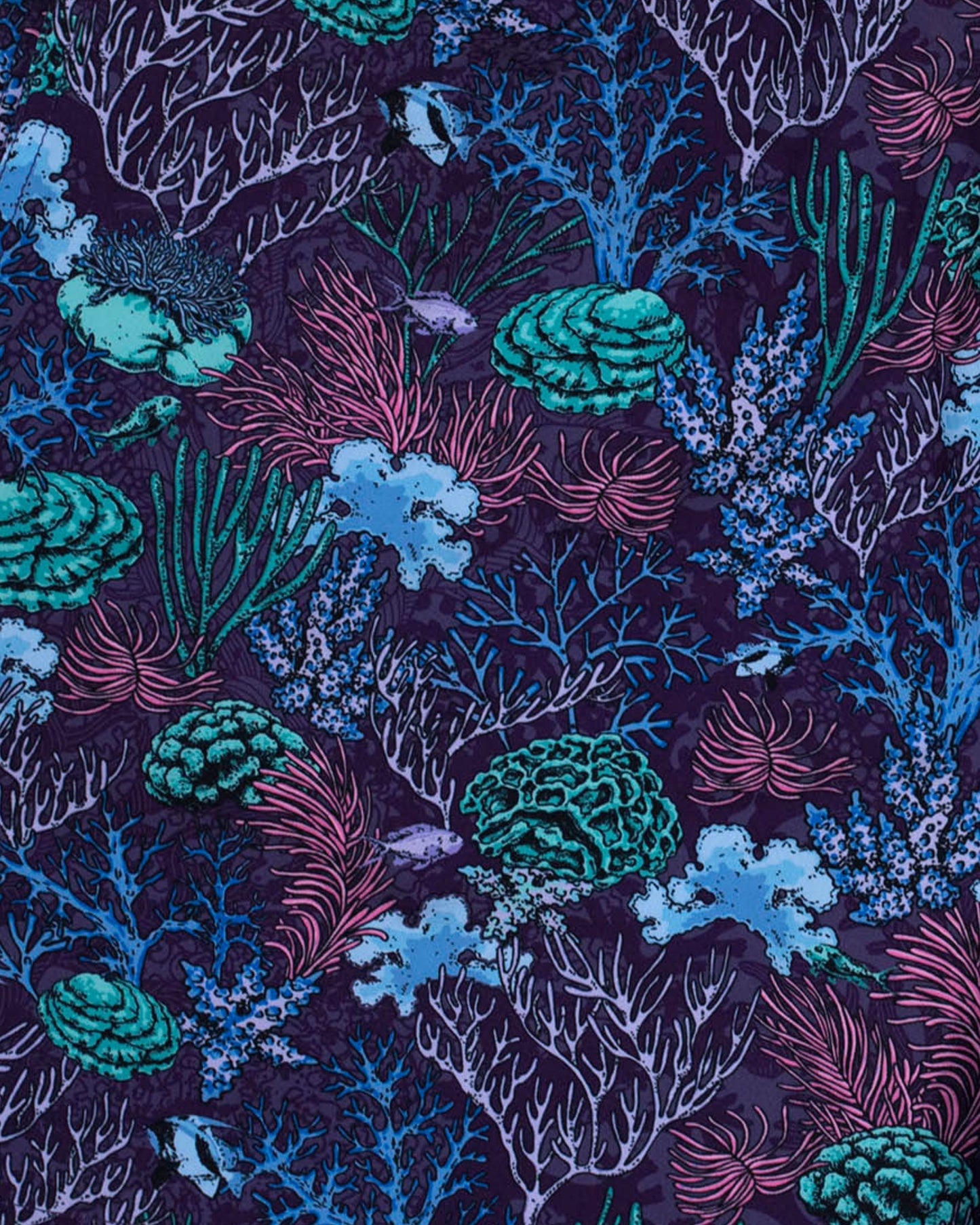 QUACK CORAL GARDEN SWIM SHORT IN PURPLE