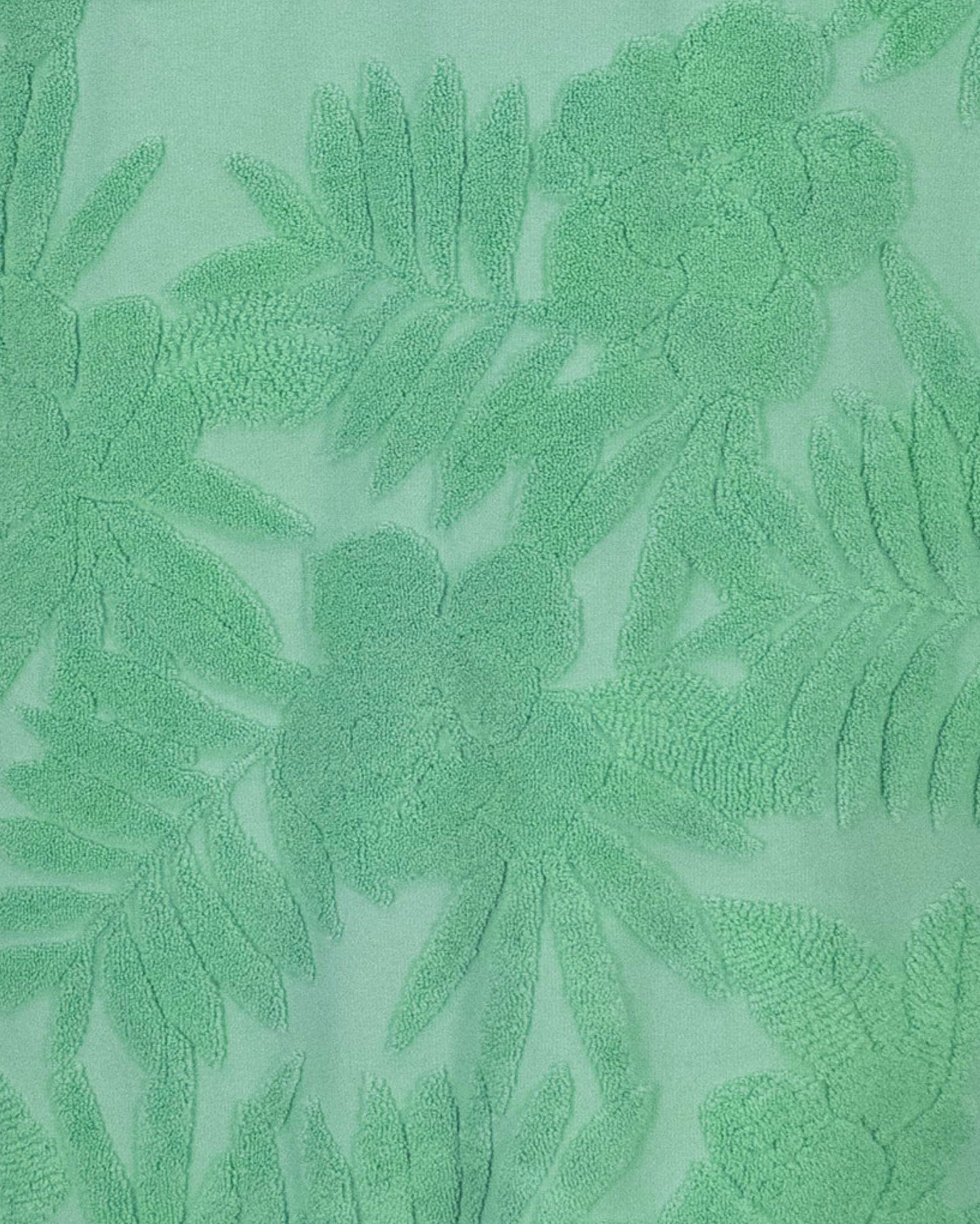JOHNNY FARM FLORAL TOWEL POLO - CLOVER
