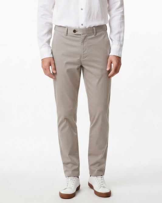 PAXTON TAILORED WOOL PANT - LIMESTONE