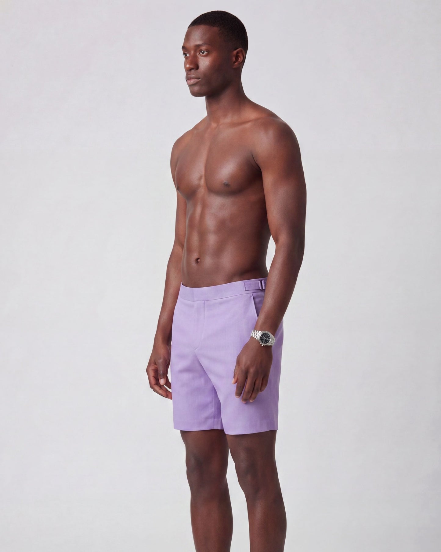 POOL OXFORD SWIM SHORT IN LAVENDER