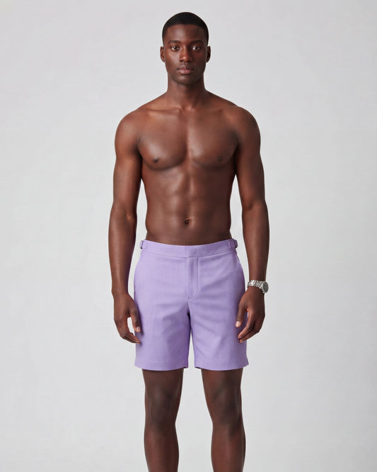 POOL OXFORD BADESHORTS – LAVENDEL