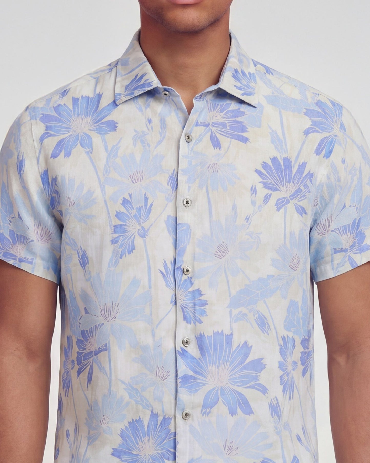 SERGIO SPRINGTIME LINEN SHIRT - WHITE