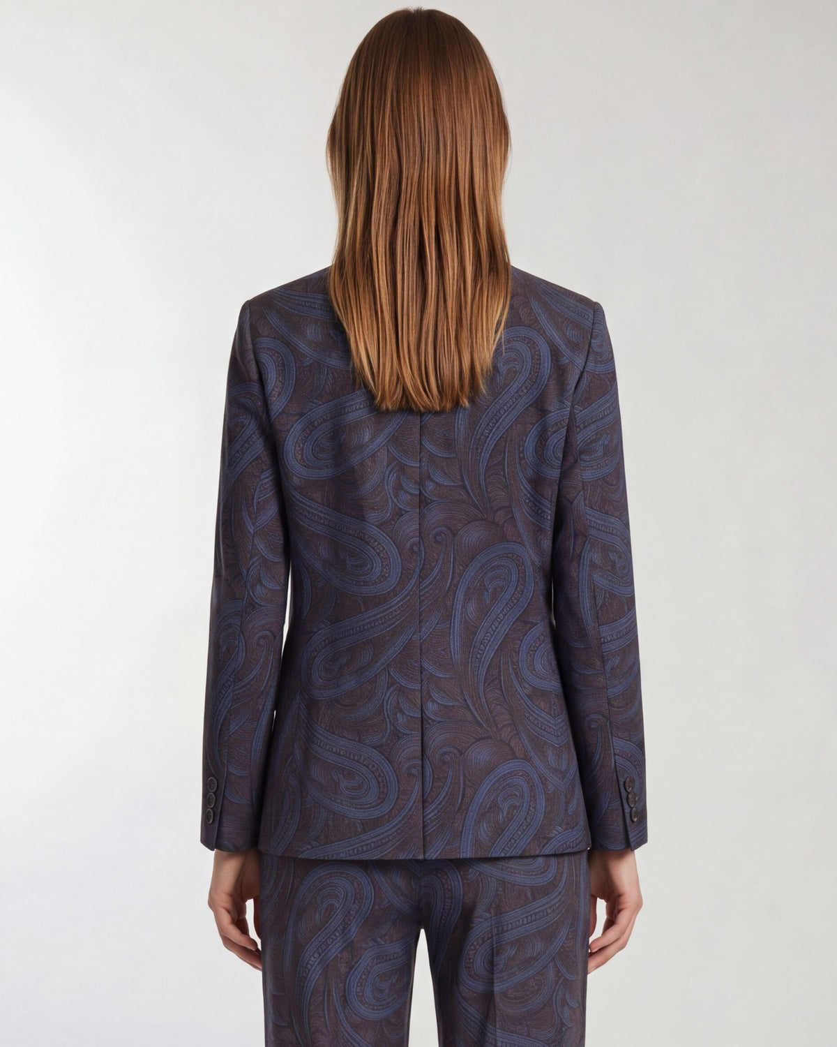 JULIA PAISLEY BADALONA BROWNIE WOMEN'S WOOL TAILORED JACKET