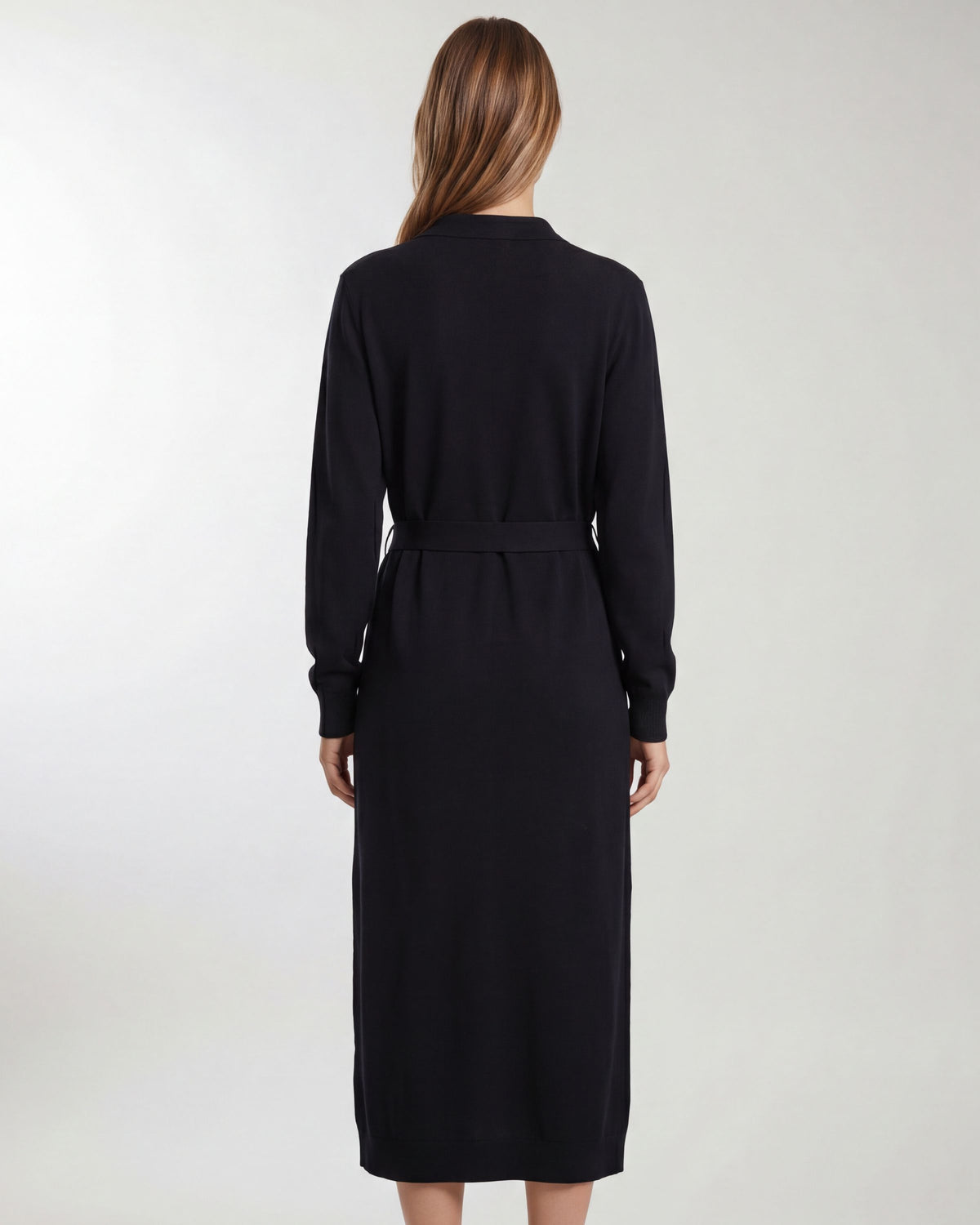 CARDI BLACK WOMEN'S LONG MERINO BLEND CARDIGAN
