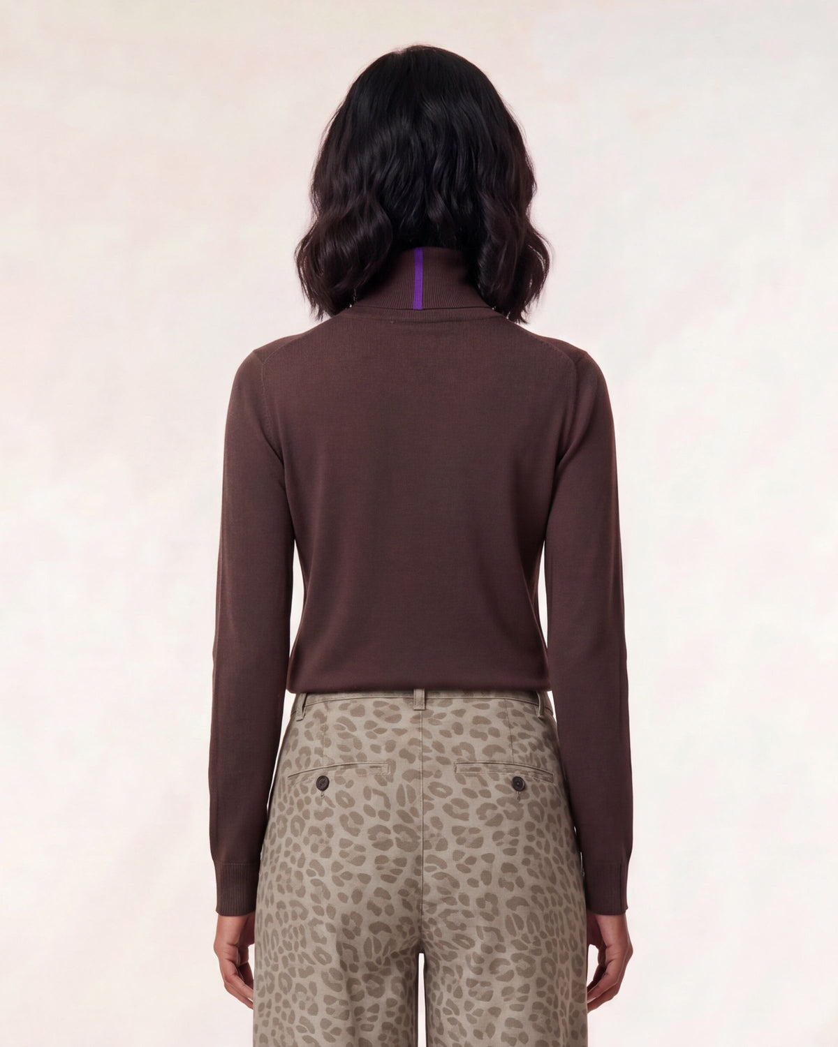 RONA BROWNIE WOMEN'S MERINO SILK CASHMERE TURTLENECK