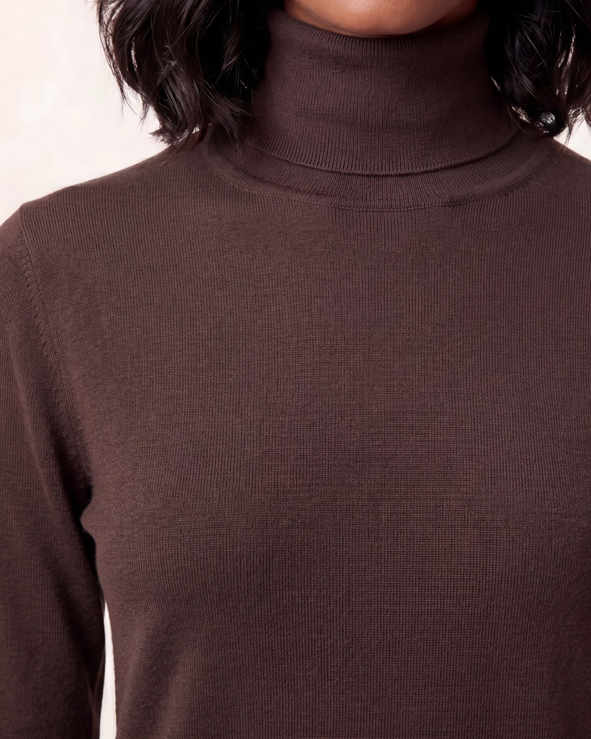 RONA BROWNIE WOMEN'S MERINO SILK CASHMERE TURTLENECK