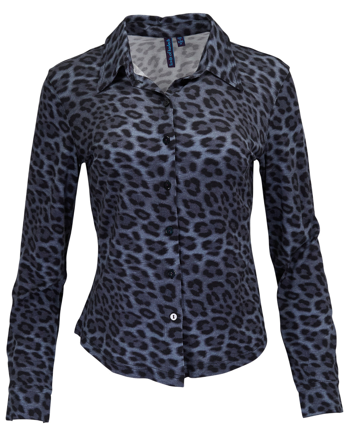 SCARLET LEOPARD SMOKE WOMEN'S MERINO JERSEY LONG-SLEEVE SHIRT