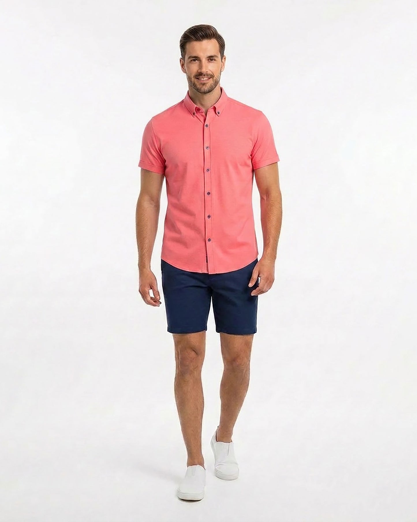 TOBIAS MERINO SHIRT - MELON