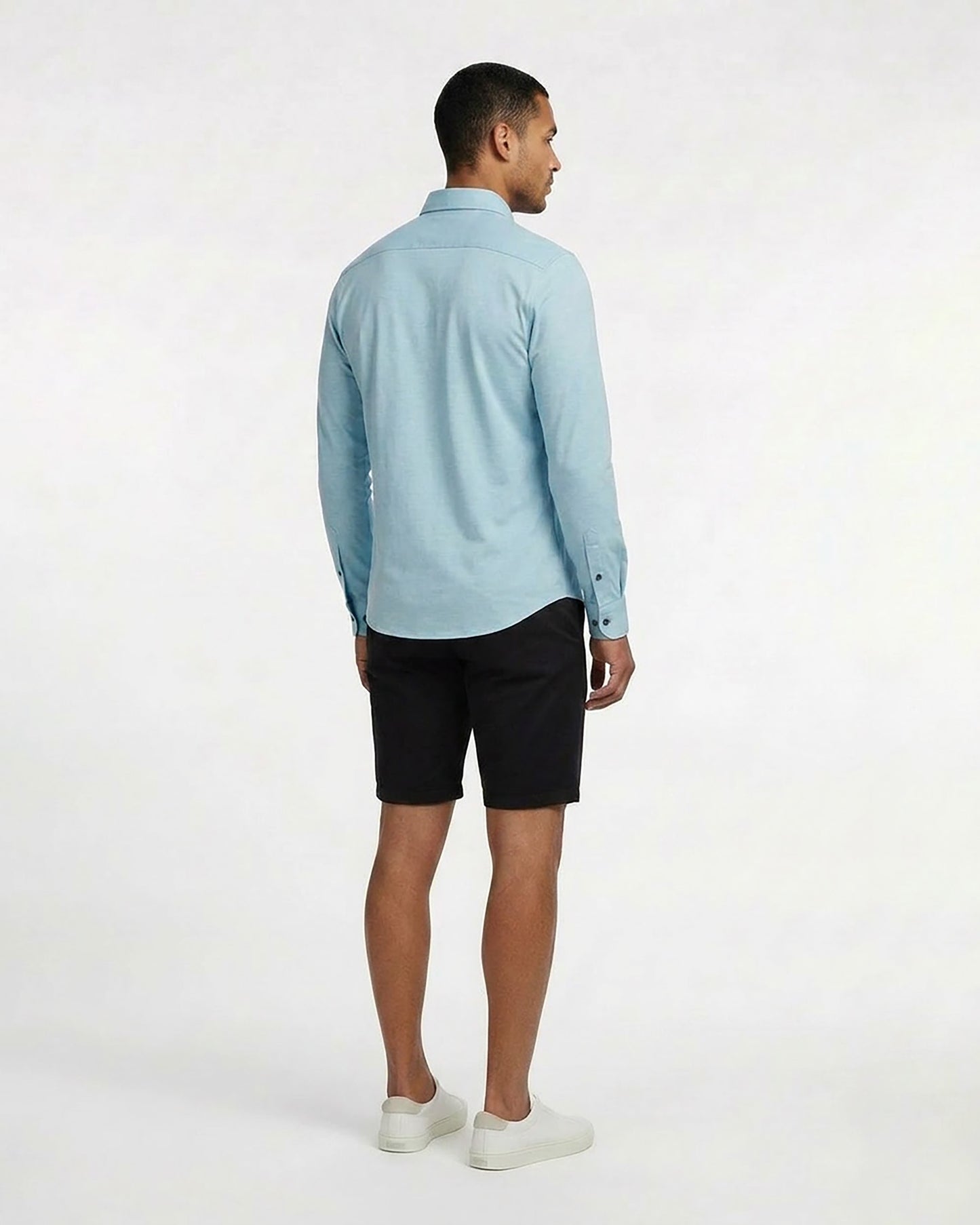 SHAWN MERINO SHIRT IN NILE