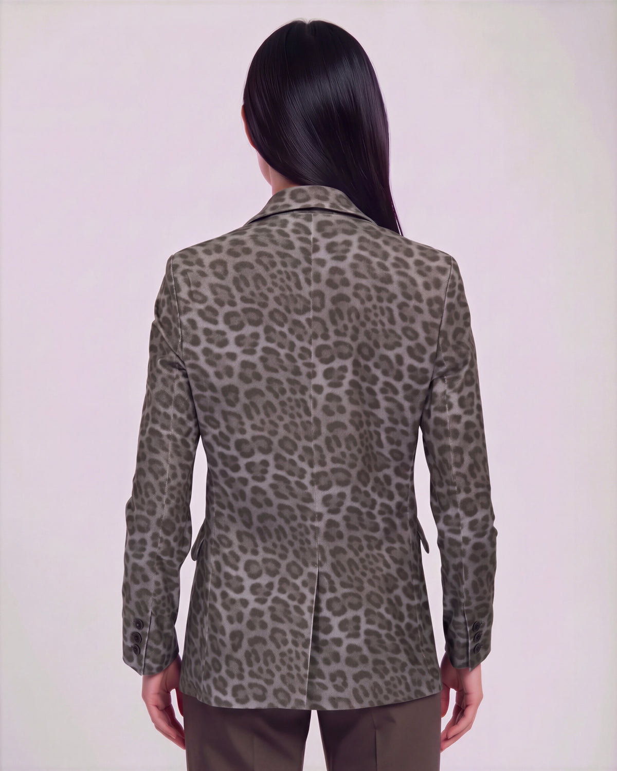 JOLENE LEOPARD BROWNIE WOMEN'S VELVET TAILORED JACKET