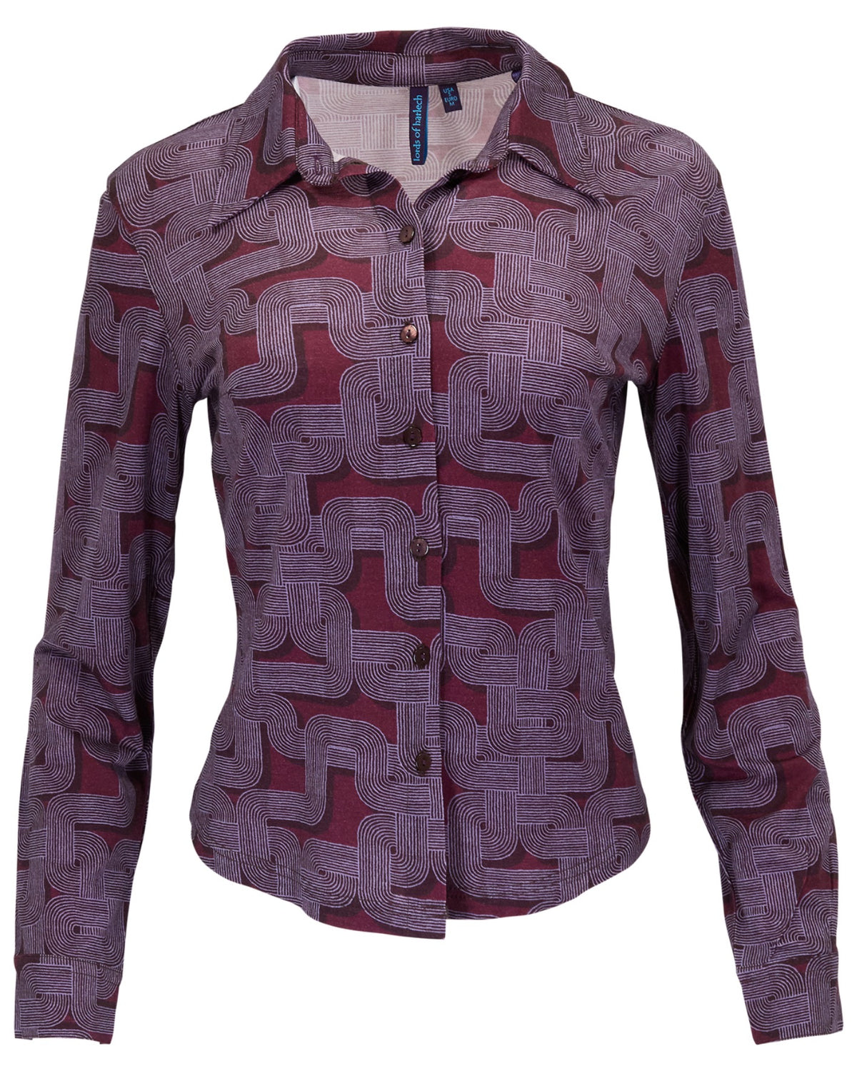 SCARLET BLONS GEO PORT WOMEN'S MERINO JERSEY LONG-SLEEVE SHIRT