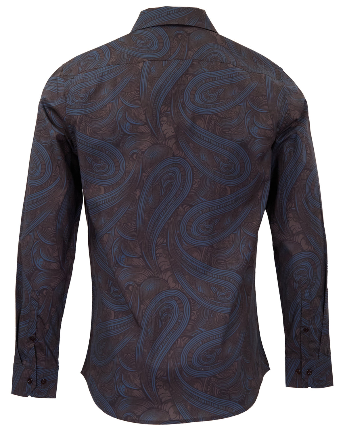 NORMAN PAISLEY BADALONA BROWNIE MEN'S PRINTED COTTON LONG-SLEEVE SHIRT