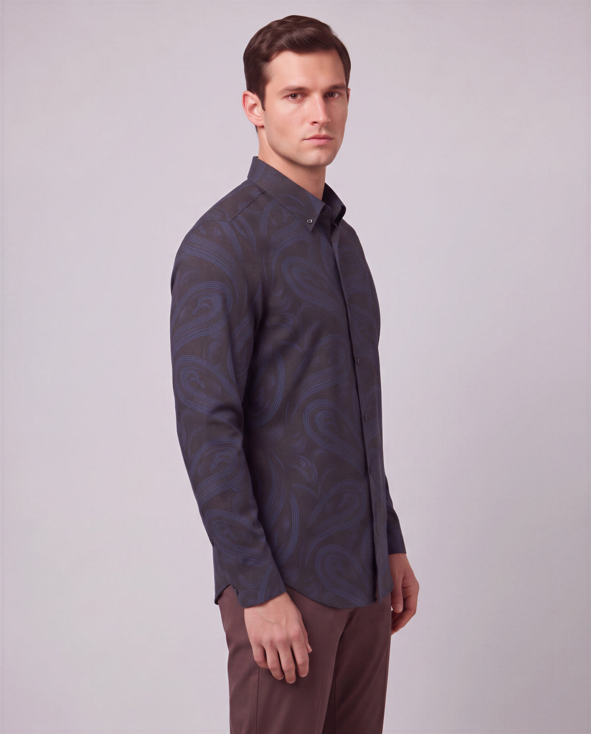 SHAWN PAISLEY BADALONA BROWNIE MEN'S EXTRA-FINE MERINO LONG-SLEEVE SHIRT