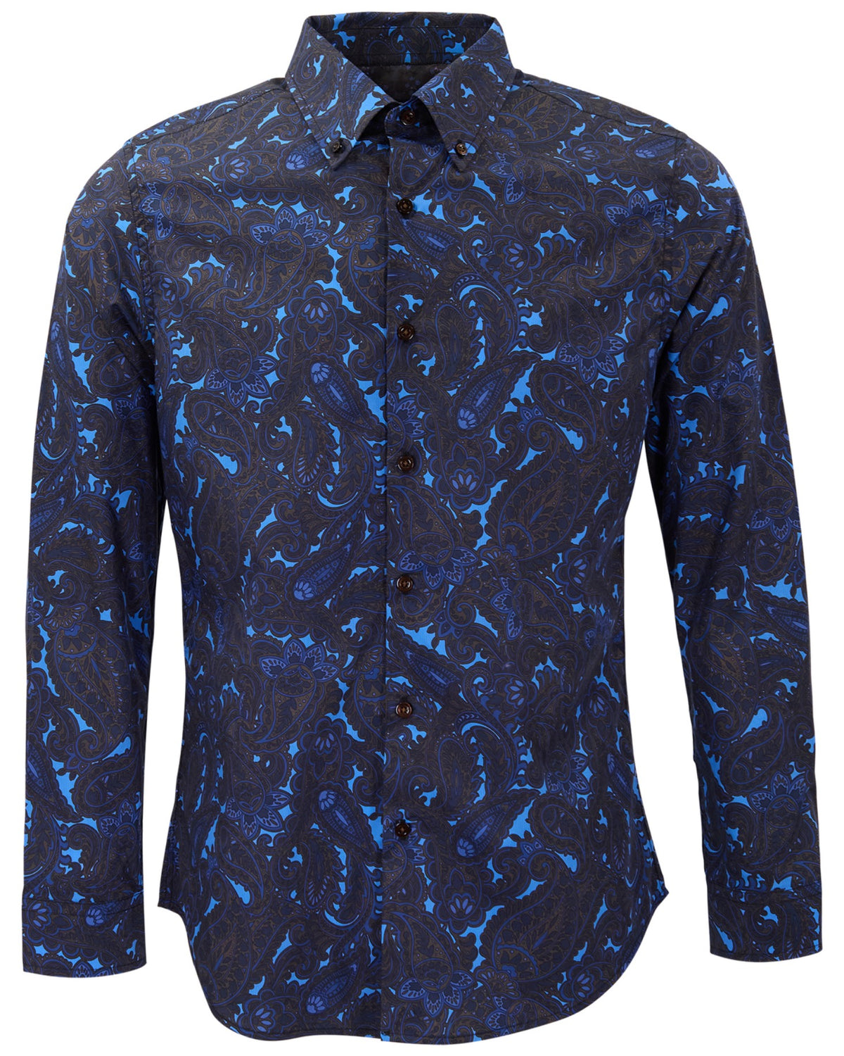 MORRIS LANNACH PAISLEY BROWNIE MEN'S PRINTED COTTON BUTTON-DOWN SHIRT