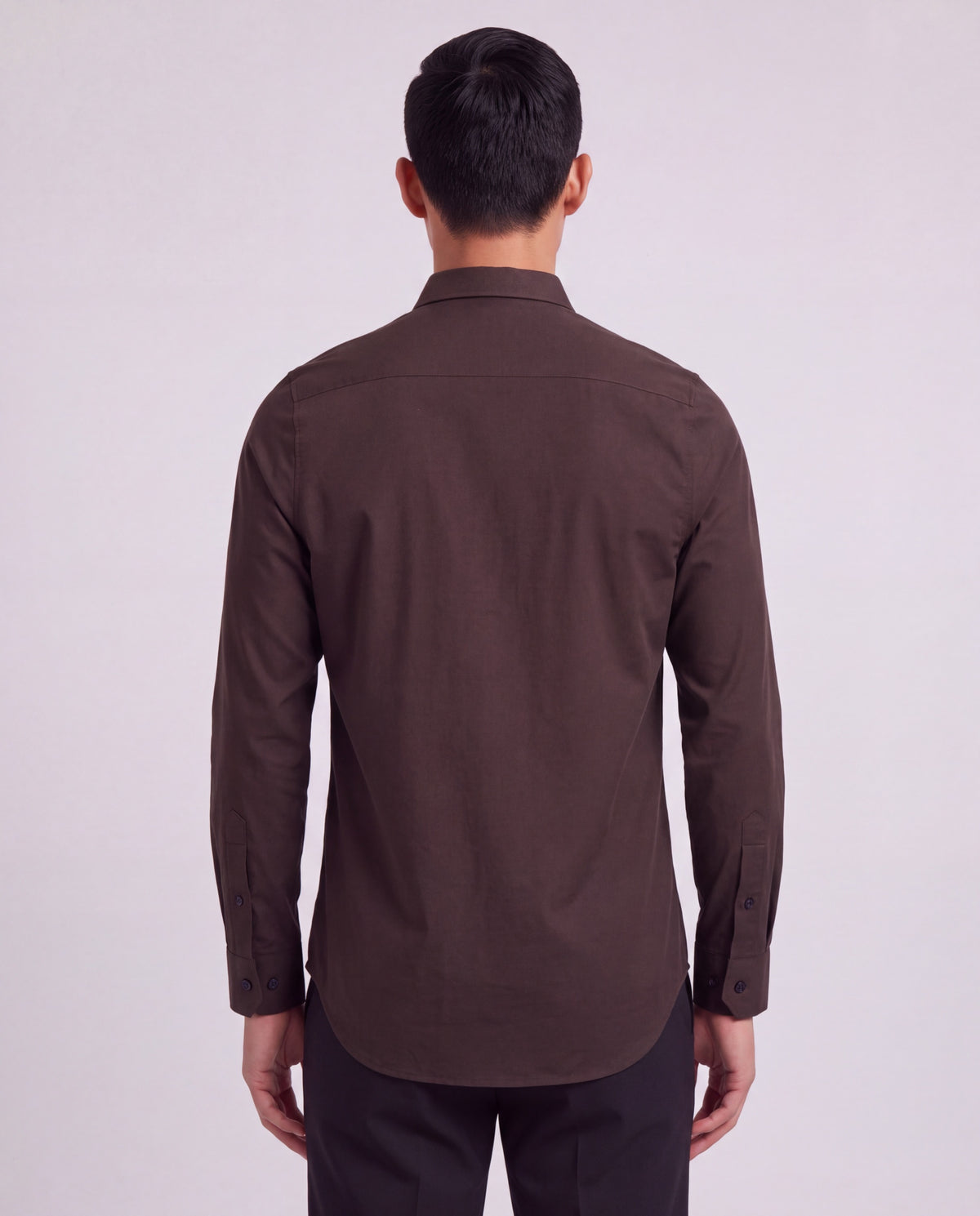 SIMON BROWNIE MEN'S STRETCH JERSEY LONG-SLEEVE SHIRT