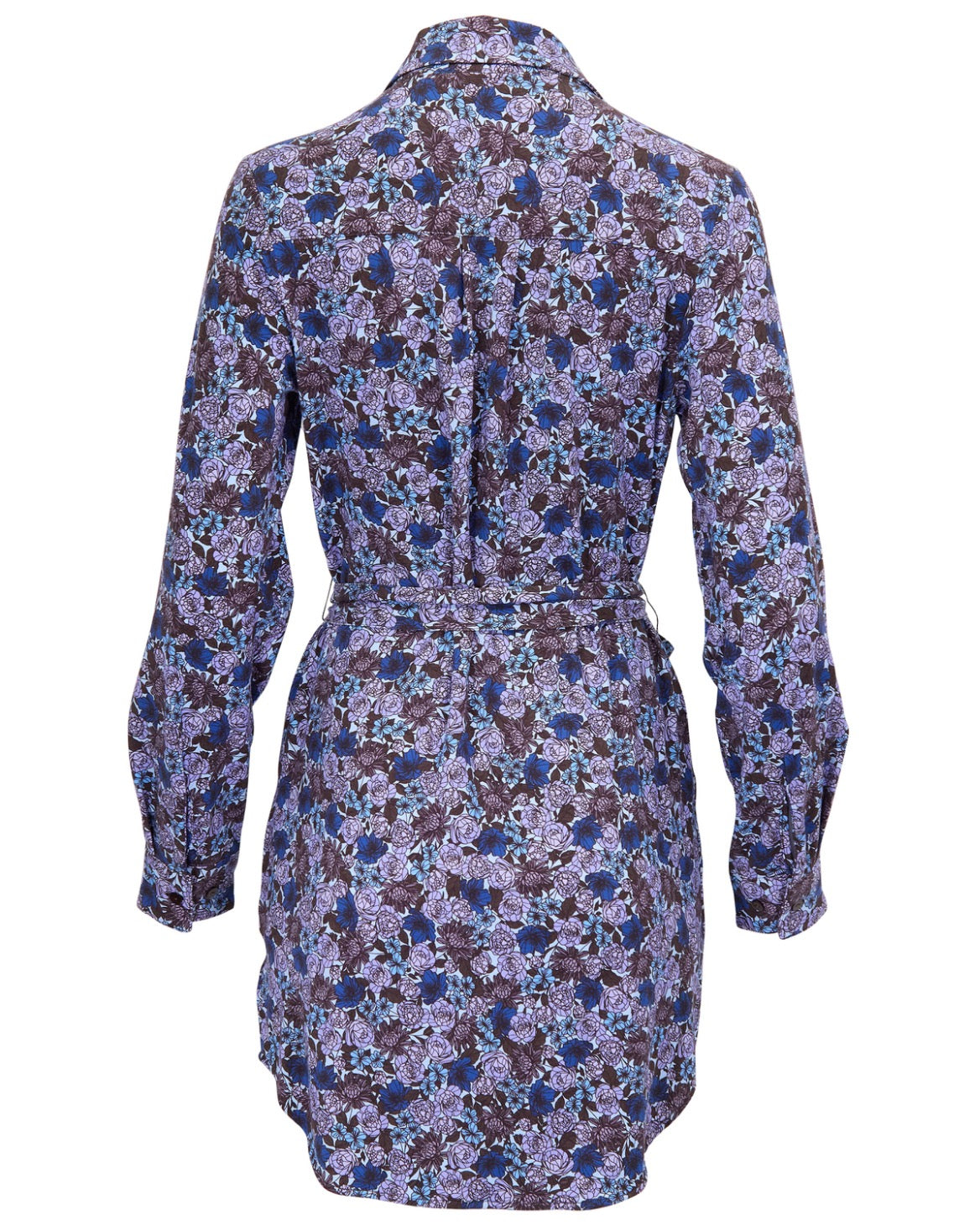 DOT TERNBERG FLORAL BROWNIE WOMEN'S LYOCELL STRETCH SHIRT DRESS