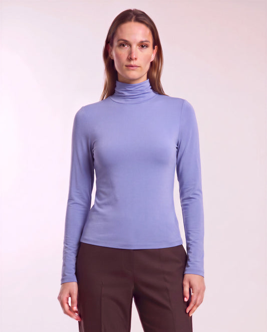 KATE DAWN BLUE WOMEN'S LYOCELL STRETCH TURTLENECK