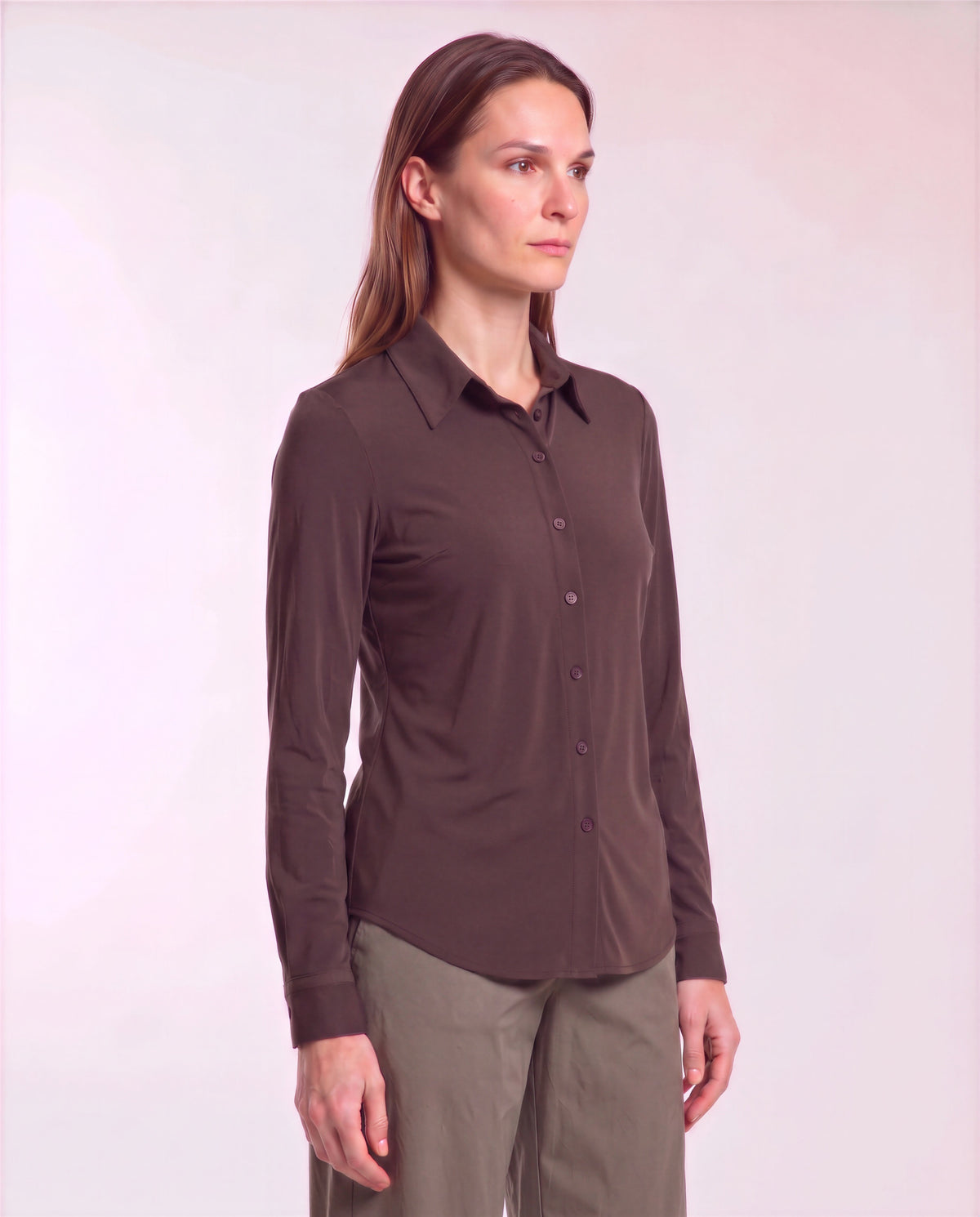 SCARLET BROWNIE WOMEN'S MERINO JERSEY LONG-SLEEVE SHIRT