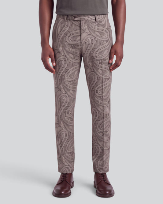 CASPIAN MOUNTAIN PAISLEY SAGE MEN'S STRETCH COTTON CHINO PANT